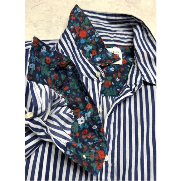 Anthropologie x Holding Horses Striped Button Front Shirt - Picture 5 of 15